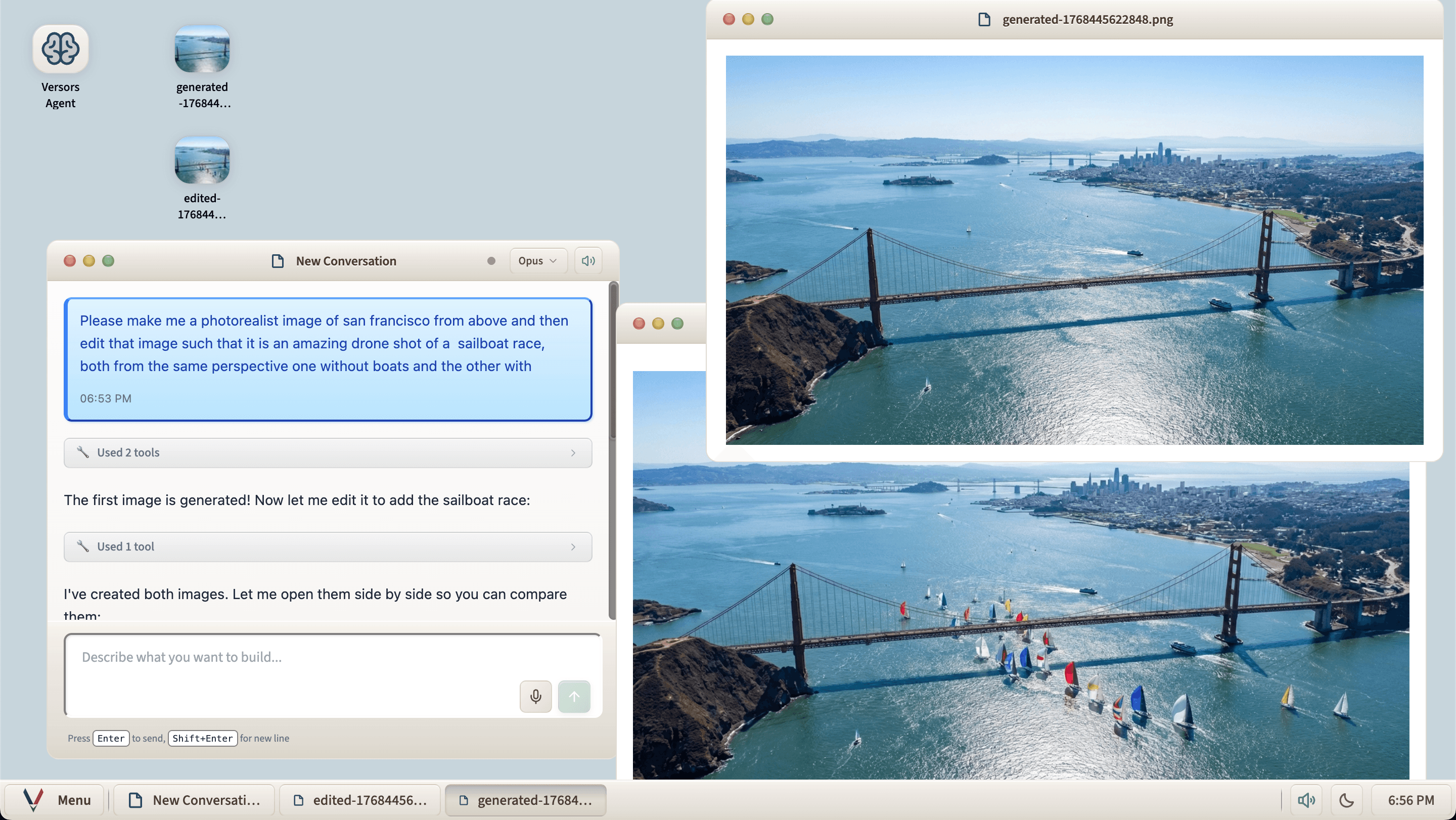 Image created in Versors